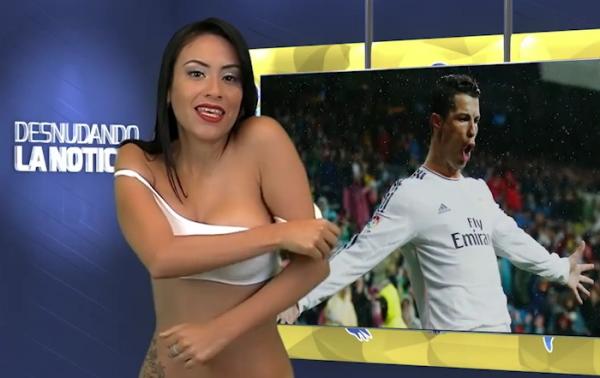 Video: Conductora se quita la ropa al dar una noticia sobre Cristiano  Ronaldo - El Sol de Nayarit