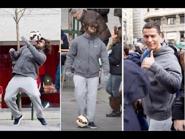Video: Cristiano Ronaldo sorprende disfrazado de vagabundo en plaza de  Madrid - El Sol de Nayarit